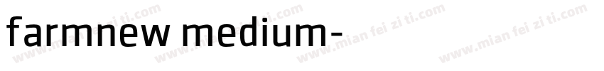 farmnew medium字体转换
